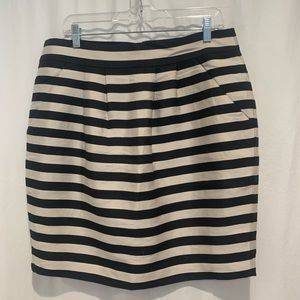 Black and Whit Stripped Skirt